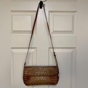 CLEARANCE SALE! Last chance! Brahmin- Vintage Brown & Gold Crocodile
Leather Bag